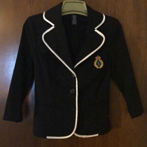 Rampage Preppy School Blazer Black